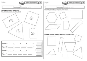 Aperçu - Feuilles d'exercices - Ateliers de géométrie Ce2 - Page de couverture