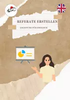 Vorschau - Anderer Materialtyp - Anleitung zum Referate erstellen - Englischunterricht - Deckblatt