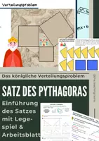 Vorschau - Stundenentwürfe - Einführung Satz des Pythagoras - Präsentation, Arbeitsblatt und Legespiel - Deckblatt