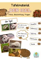Vorschau - Unterrichtsreihen - Materialpaket der Igel 1.Klasse, 2.Klasse Selbstlernheft und interaktive PDF, Tafel - Seite 1