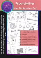 Vorschau - Arbeitsblätter - Schreiblehrgang in Grundschrift: Buchstabe G - Deckblatt