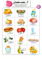 Vorschau - Arbeitsblätter - Materialpaket - Comida y Bebida - Nahrungsmittel / Einkaufen / Essen und Trinken - Seite 2