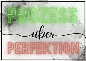 Vorschau - Poster - Plakat „Prozess über Perfektion“ - Deckblatt