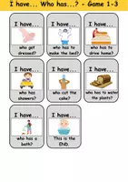 Vorschau - Arbeitsblätter - I have, who has? “Daily routine” - Lesespiel Englisch (Ich habe, wer hat?) - Seite 3