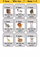 Vorschau - Unterrichtsreihen - I have, who has? “Animals” - Lesespiel Englisch (Ich habe, wer hat?) - Seite 2