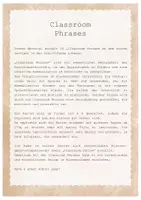 Vorschau - Poster - Classroom Phrases English von MATERIALsammlung - Seite 1