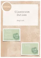 Vorschau - Anderer Materialtyp - Classroom Duties English von MATERIALsammlung - Deckblatt