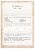 Vorschau - Anderer Materialtyp - Classroom Duties English von MATERIALsammlung - Seite 1