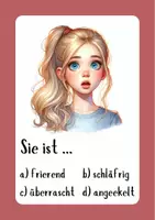Aperçu - Cartes d'exercices - Gefühle, Aufgabenkarten / Sentiments en allemand : cartes d'exercices - Page 3