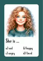 Aperçu - Cartes d'exercices - Feelings, Task Cards / Sentiments en anglais : cartes d'exercices - Page de couverture