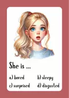Aperçu - Cartes d'exercices - Feelings, Task Cards / Sentiments en anglais : cartes d'exercices - Page 3