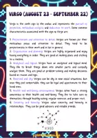 Vista previa - Hojas de trabajo - Is your horoscope Virgo? - página 1