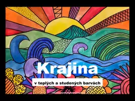 Náhled - umění - krok za krokem: Krajina v teplých a studených farbách - boční 1