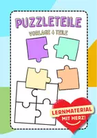Vorschau - Arbeitsblätter - Puzzleteile Vorlage 4 Teile vierteilig blanko - Deckblatt
