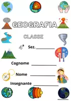 anteprima - Altro tipo di materiale - Copertine di Geografia classe 4 - Pagina di copertina