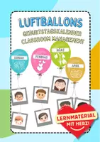 Vorschau - Arbeitsblätter - Geburtstagskalender Heißluftballons - Deckblatt
