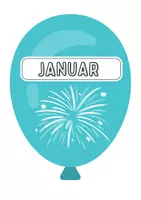 Vorschau - Arbeitsblätter - Geburtstagskalender Heißluftballons - Seite 1