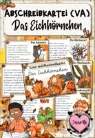 Vorschau - Aufgabenkarten - Eichhörnchen - Abschreibkartei | VA / Vereinfachte Ausgangsschrift - Deckblatt