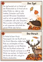 Vorschau - Aufgabenkarten - Tiere im Herbst | Abschreibkartei | Druckschrift - Seite 3