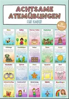 Vorschau - Bildkarten - Achtsame Atemübungen für Kinder - 22 Karten - Deckblatt