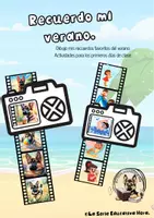 Vista previa - Manualidades / Dibujos para colorear - RECUERDO MI VERANO - ACTIVIDADES PARA LOS PRIMEROS DÍAS. - Portada