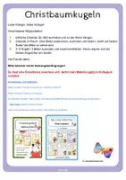 Vorschau - Mal- und Bastelvorlagen - Ausmalbilder Christbaumkugeln Girlande - Seite 1