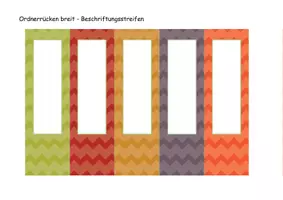 Vorschau - Anderer Materialtyp - Beschriftungsstreifen für Ordner breit und schmal - * Herbst * - Deckblatt