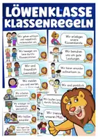 Vorschau - Arbeitsblätter - Löwenklasse Sorglospaket Klassentier Löwe - Seite 1