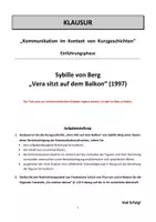 Vorschau - Unterrichtsreihen - Kurzgeschichten + Kommunikation: (EF): Berg: "Vera sitzt ..." - Seite 2