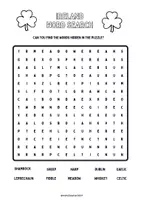 Vorschau - Arbeitsblätter - Ireland Word Search Suchsel passend zum Buch More4! - Seite 1