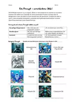 Vorschau - Arbeitsblätter - digitale Bildung: ein Prompt - verschiedene Stile (PDF) - Seite 1