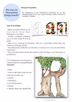 Vorschau - Arbeitsblätter - Monogramme gestalten (Arbeitsblatt) - Deckblatt