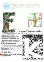 Vorschau - Arbeitsblätter - Monogramme gestalten (Arbeitsblatt) - Seite 1