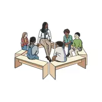 Vorschau - selbst erstellte Cliparts/Grafiken - Cliparts "Im Klassenzimmer" Offene Lernformen / freies Lernen / Churermodell - Seite 1