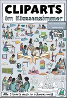 Vorschau - selbst erstellte Cliparts/Grafiken - Cliparts "Im Klassenzimmer" Offene Lernformen / freies Lernen / Churermodell - Deckblatt