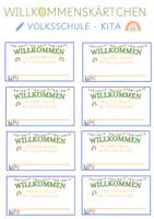 Vorschau - selbst erstellte Cliparts/Grafiken - Willkommenskärtchen Namenskärtchen Schulbeginn - Deckblatt
