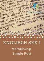Vorschau - Arbeitsblätter - Simple Past Verneinung Aufgaben m. Lösung - Deckblatt