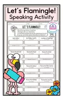 Vorschau - Arbeitsblätter - Let's Flamingle - Speaking Activity (Back to School) - Deckblatt