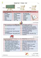Vorschau - Test - Englischtest / Klassenarbeit zum Simple Past mit Lösungen für die 7. Klasse - Seite 1