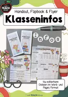 Vorschau - Lehrpläne/Lehrermaterial - Klasseninformationen auf einen Blick - Paket - Deckblatt