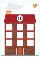 Vista previa - Hojas de trabajo - Casitas de familias de números - página 3