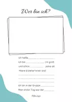 Vorschau - Arbeitsblätter - Wer bin ich? Portfoliovorlage - Seite 2