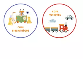 Aperçu - Affichage - affichettes de coins jeux - classe maternelle - Page 1