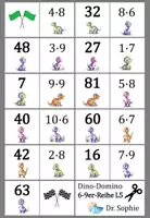 Vorschau - Spiele - Domino kleines Einmaleins 2-5er-Reihe 6-9er-Reihe Dinos - Seite 2