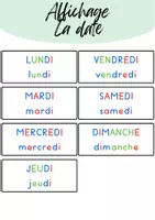Aperçu - Affichage - Affichage date - Page de couverture