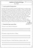Vorschau - Arbeitsblätter - Lesetext "Herbst" - inkl. Fragen und Lösungen (Kl. 3-4) - Seite 1