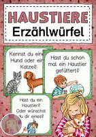 Vorschau - Bildkarten - Einstieg ins Thema Haustiere - Erzählwürfel - Deckblatt