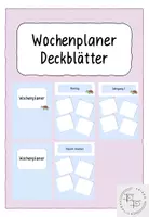 Vorschau - Anderer Materialtyp - Wochenplaner Deckblatt Schildkröte - Deckblatt