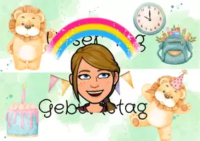 Vorschau - Präsentationen/Tafelbilder - Tagestransparenz Löwenklasse (1.-4. Klasse) - Deckblatt