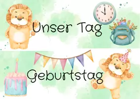 Vorschau - Präsentationen/Tafelbilder - Tagestransparenz Löwenklasse (1.-4. Klasse) - Seite 1